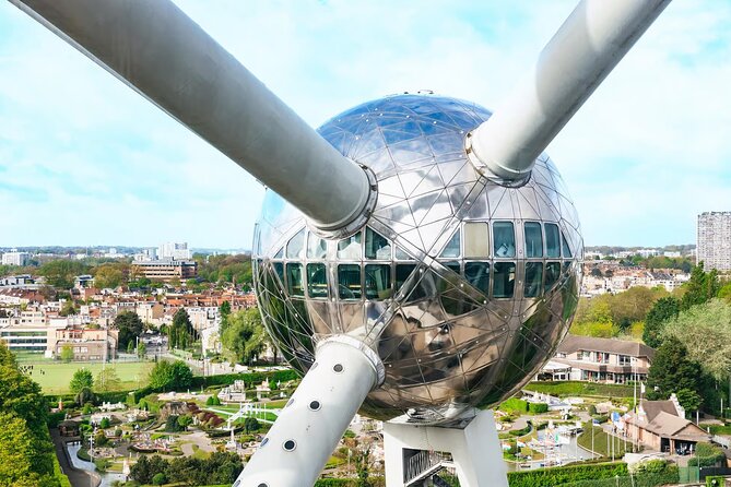 Atomium Brussels Flexible Entry Ticket - One Entry within 3 Days - Inside the Atomium: iron crystal scale, CENTRALE, and the view