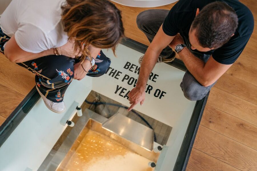 Bruges: Bourgogne des Flandres Brewery and Distillery Visit - The self-guided audioguide setup, simple enough to figure out fast