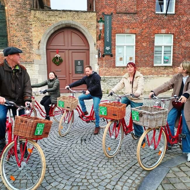 Bruges: Guided Retro Bike Tour of Highlights and Hidden Gems - Sint-Anna Quarter, Jeruzalemkerk, and the chapel stories
