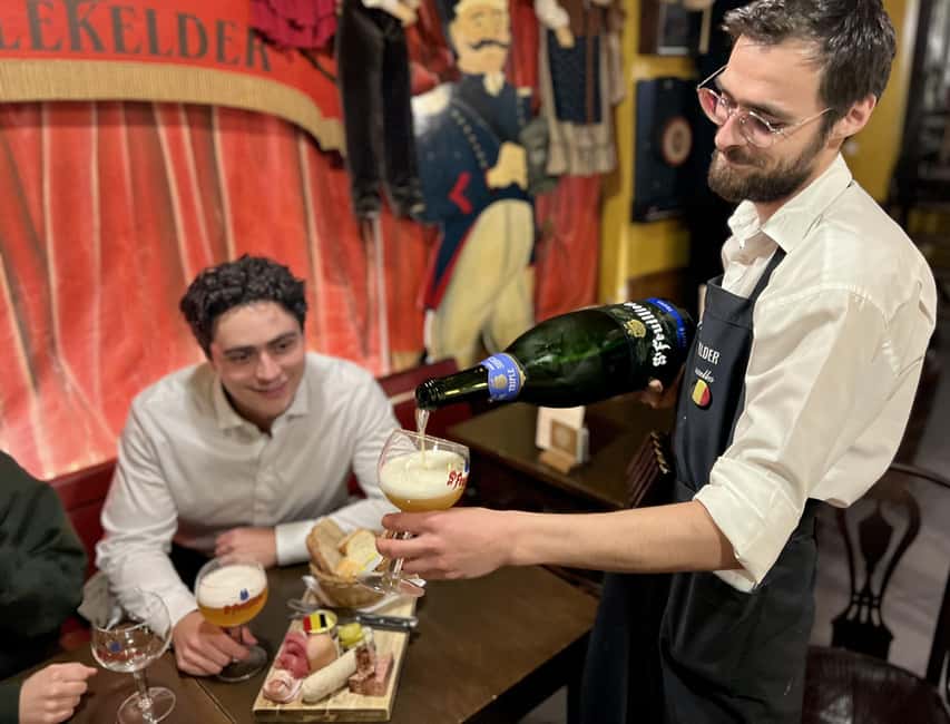 Brussels: Food Tour of 10 Tastings - Waffles, Beers & More - Auguste Orts Statue to the Historic Center, the Right Way to Start