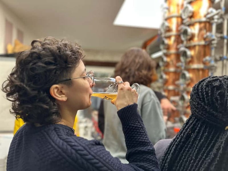 Brussels: micro brewery & distillery tour + beer tasting - After the tour: tap room time, where extra orders cost extra