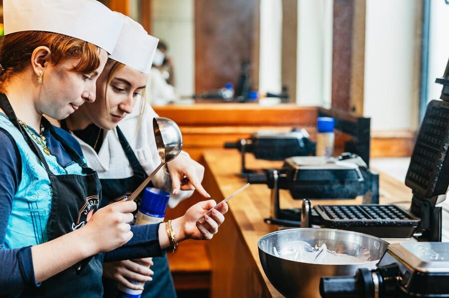 Brussels: Waffle Making Workshop - All You Can Eat - What Happens in the 90 Minutes (Batter, Bake, Decorate)