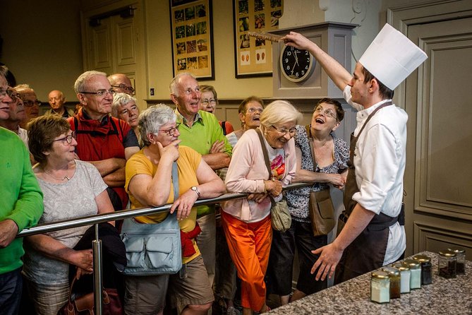 Choco-Story: The Chocolate Museum in Bruges - The End Moment: Praline Demonstration and Chocolate Tastings