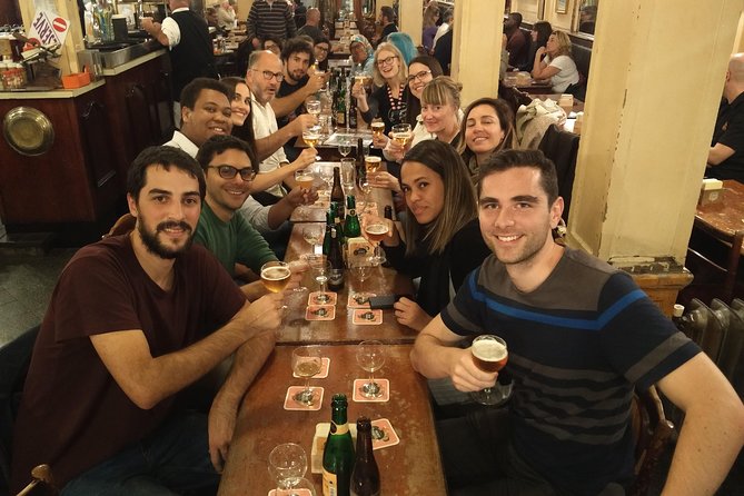 Discover Brussels beer world with a chocolate pairing by a young local - Les Brasseurs: mix of big brands and craft, with a final comparison round
