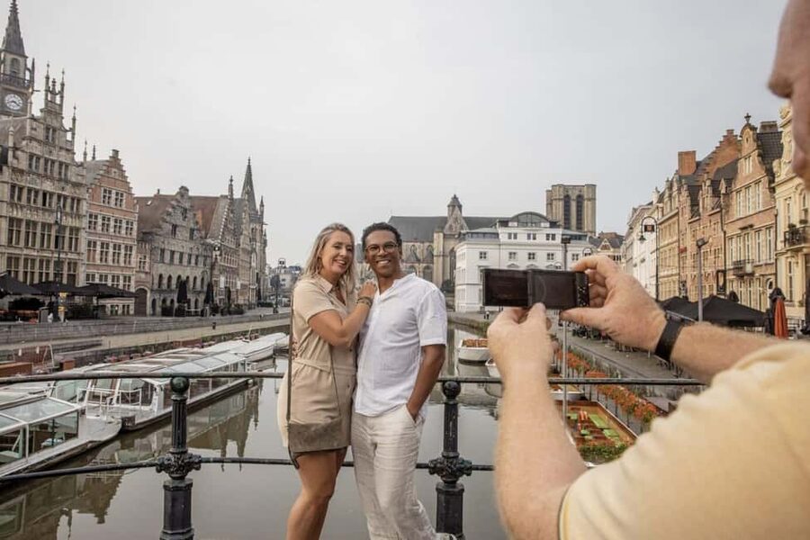 From Brussels: Bruges & Ghent Day Tour - 2 Fairytale Cities - Bruges guided time: Lake of Love and the Begijnhof built in 1245