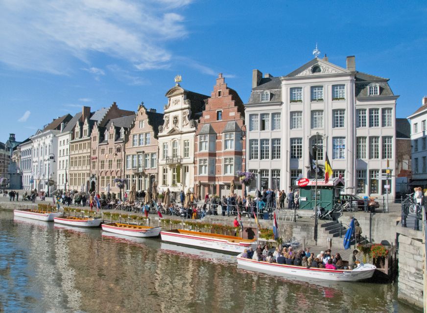 Ghent: 40 Minute Medieval Center Guided Boat Tour - Medieval churches and monasteries, plus the guildhall feel