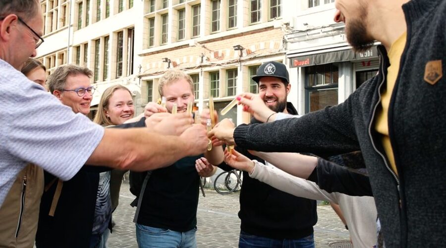 Ghent: Food & Drink Walking Tour with Tastings - Meeting at Saint Michael’s Church, then letting the guide set the pace