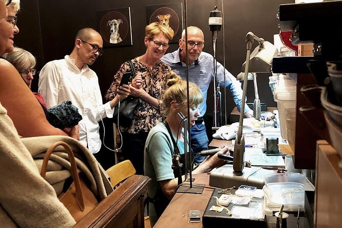 Private Antwerp's Diamonds and Jewellery Old City Center Historic Tour - Pascale Masselis atelier visit, where handmade feels personal