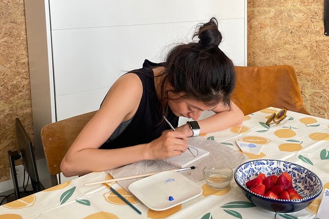 Private Souvenir Creation in Dutch Delft Blue from Netherlands - The Garden Atelier Setting, and Why It Helps Your Painting