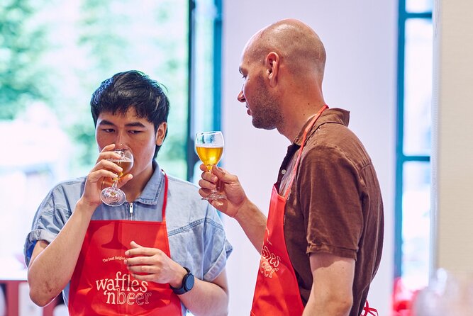 The Waffles 'n Beer Workshop in Ghent Centre - Waffle baking class: beer in batter, hands on work