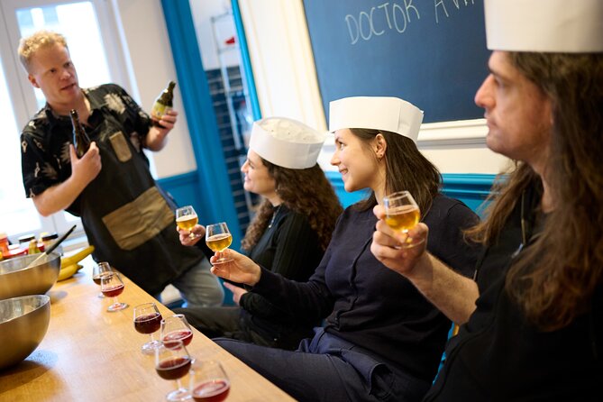 Tipsy Waffle Workshop with Beer Tasting - The beer tasting part: 3 Belgian beers and real context