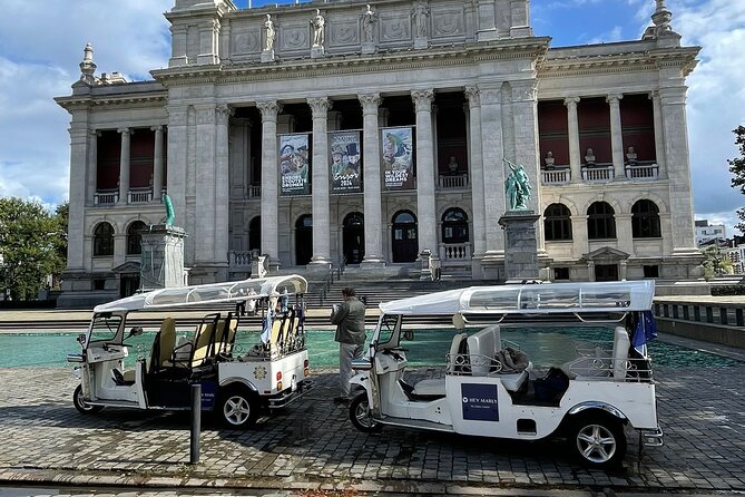 TukTuk Tour through historic Antwerp 2.5h - Grote Markt wrap-up: town hall, guild houses, and Brabo and Antigoon